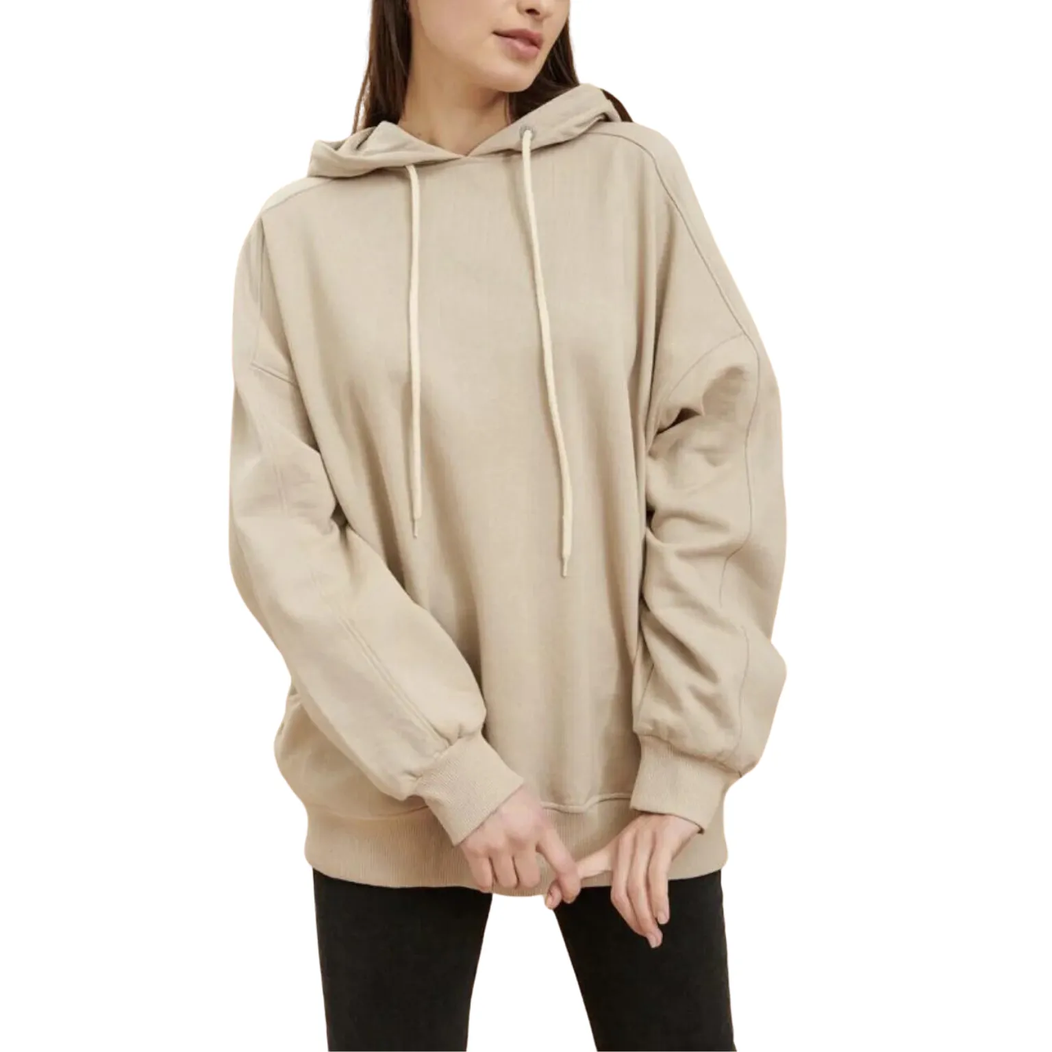 Drop Shoulder Hoodie Manufacturing with recycled materials