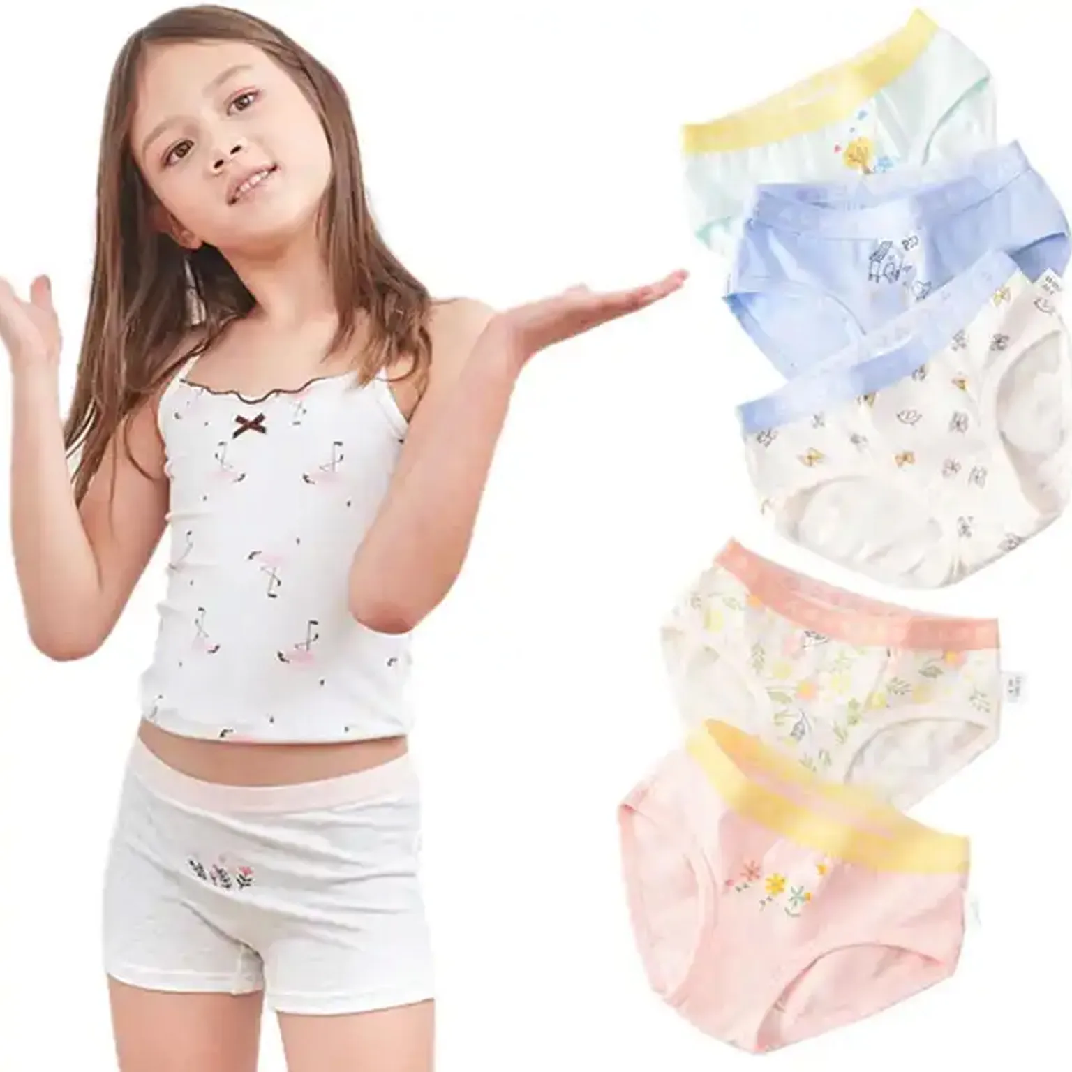 custom girl panty manufacturing printed underwear for kid