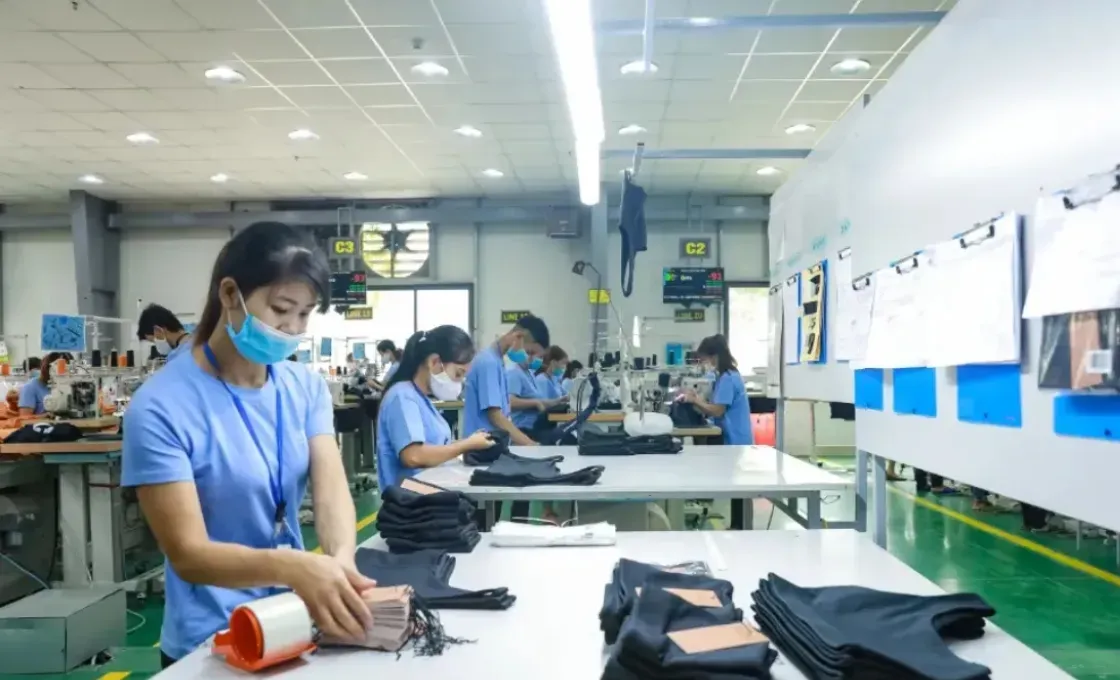 Clothing production facility strict quality control